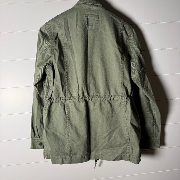 Gap Canvas 100% Cotton Khaki Green Barn Coat/Jacket Size Medium - Picture 3 of 9